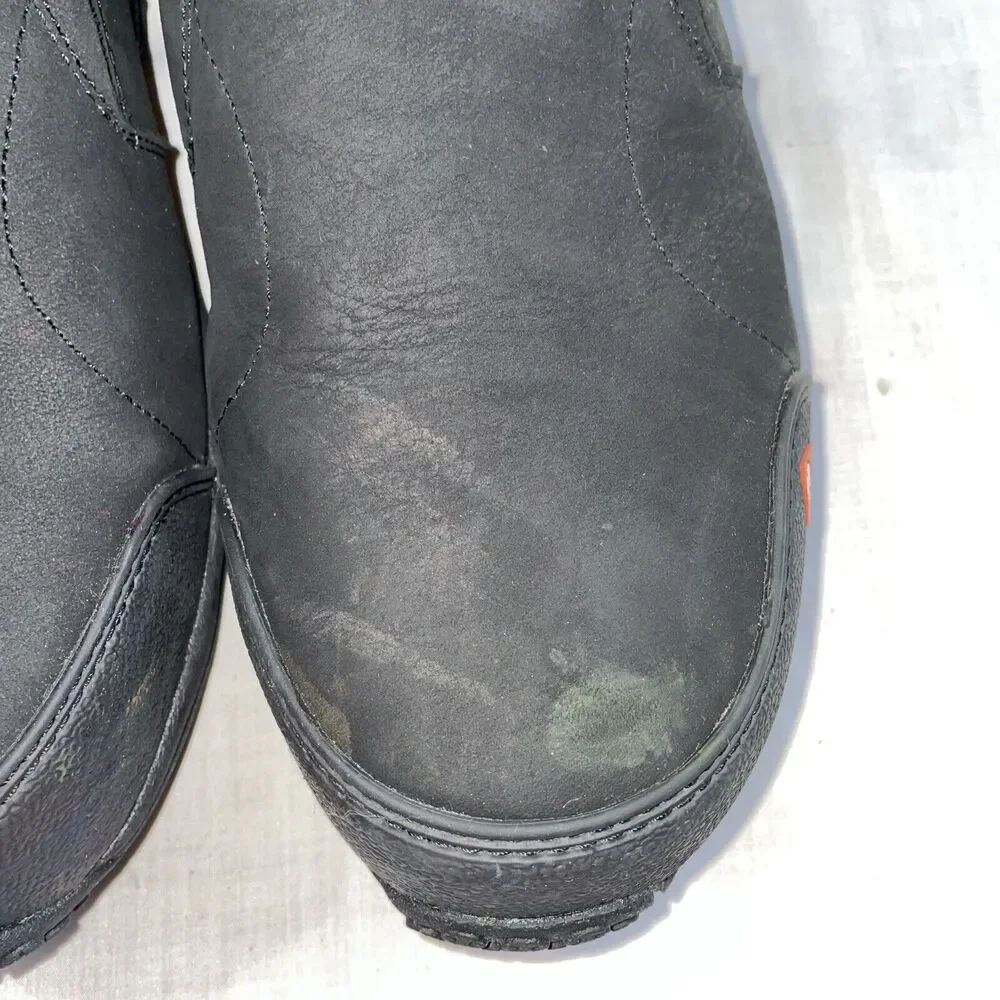 Merrell Mens Safety Shoes Size 13 M Black Leather Steel Toe Oil & Slip Resistant